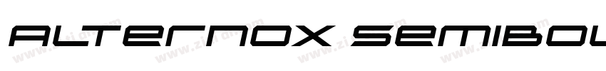 Alternox SemiBold字体转换
